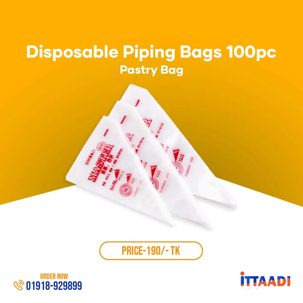 Master 100pcs Disposable Pastry Piping Bags – For Clean & Creative Decorating